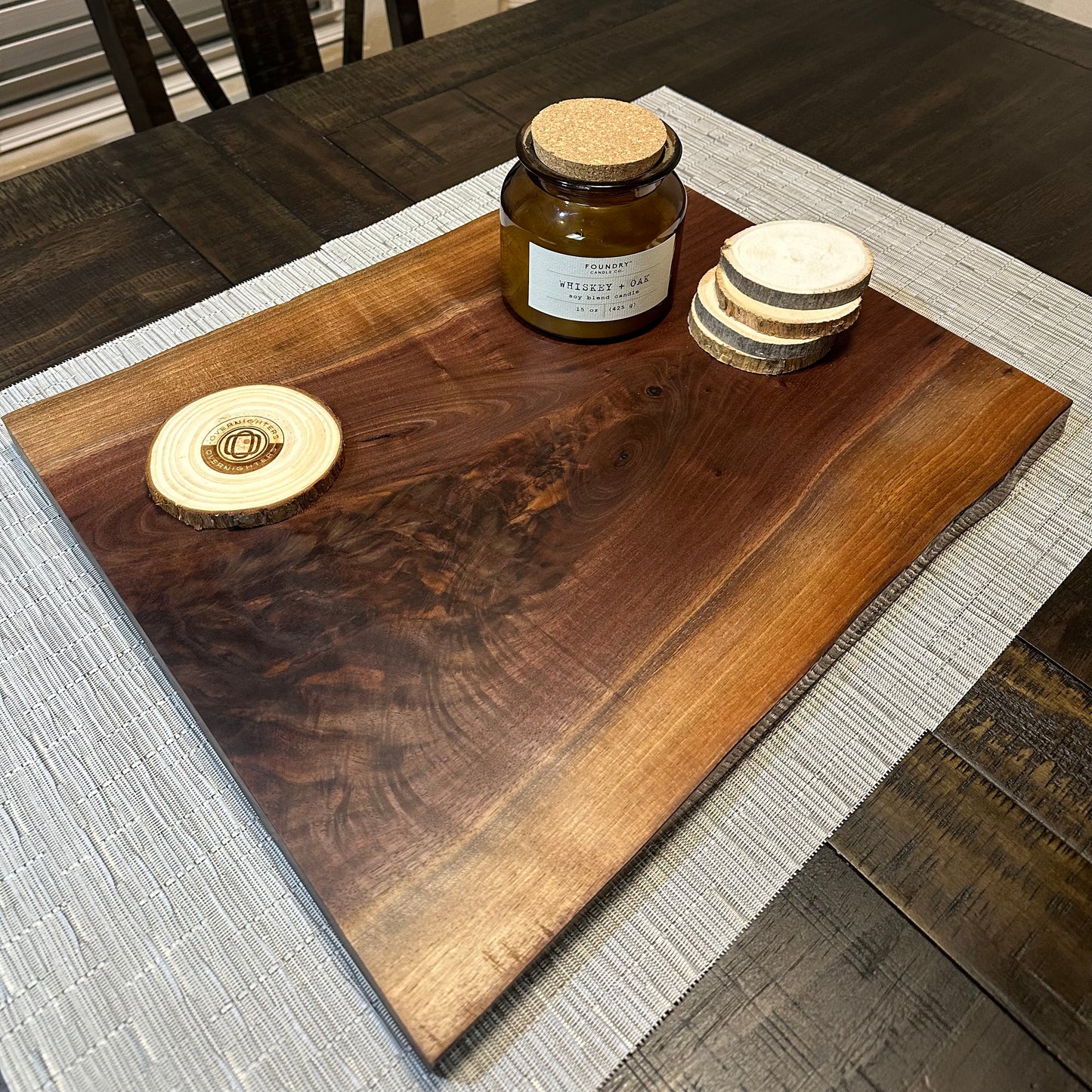 Live Edge Walnut Cutting Board/Center Piece